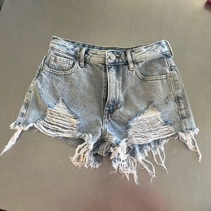 Pacsun high rise festival Jean shorts